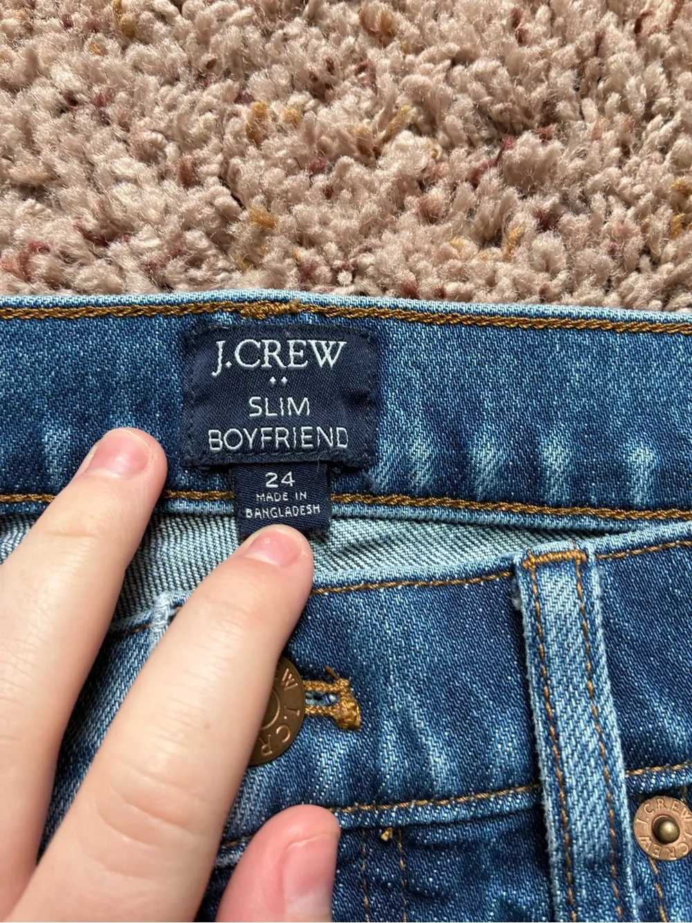 J. Crew Women's Medium Blue Cropped Jeans